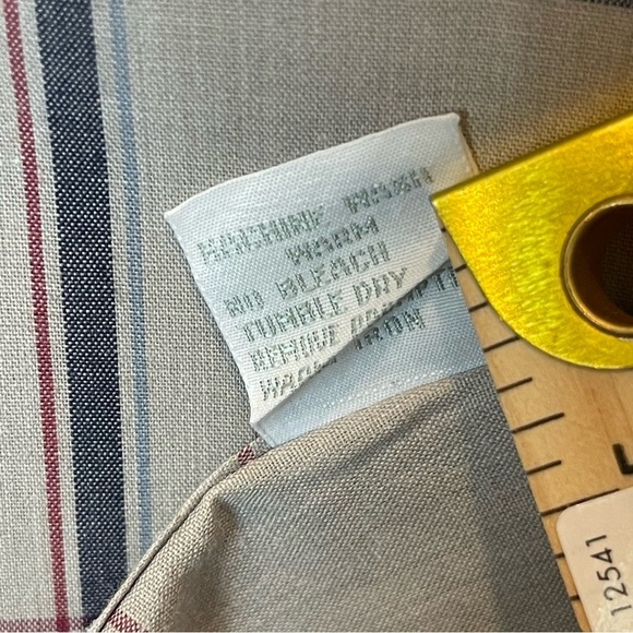 Christian Dior Long Sleeve Button Down Size XL Tan/Navy/Red Plaid - Picture 11 of 16